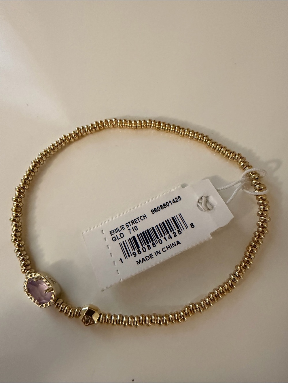 NWT Kendra Scott Emilie Cuff Bracelet in Gold and Amethyst